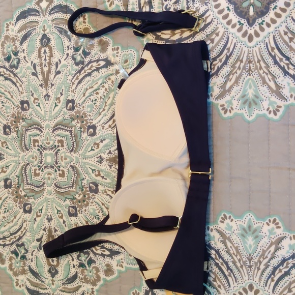 Asymmetrical One Shoulder Bikini Top - Kona Sol Oxford Blue XS - Picture 4 of 4